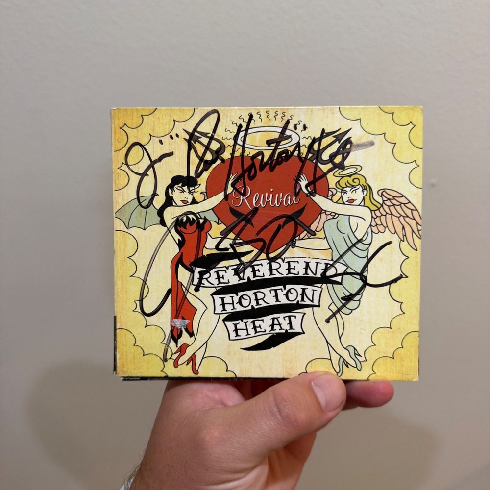 Reverend Horton Heat Revival Signed CD DVD Set 2004 Psychobilly Rockabilly